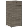 Voir la diapositive 2 : VIDAXL Armoire de rangement de jardin gris 55x55x111 cm resine tressee