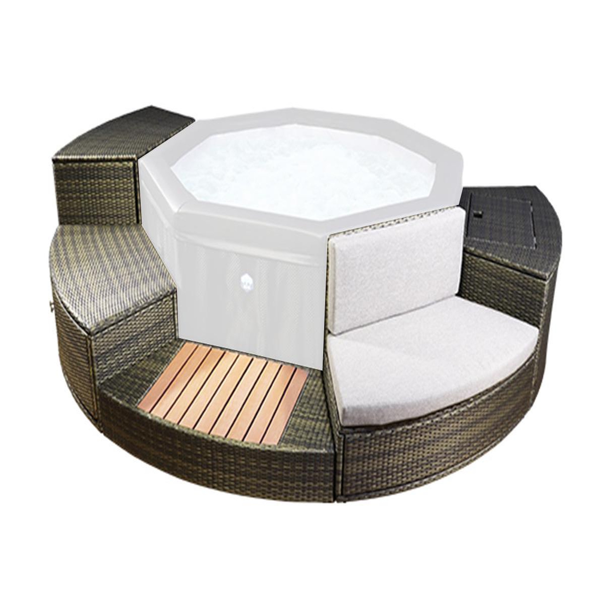 Netspa Mobilier 5 modules pour spa portable semi-rigide Octopus - Netspa