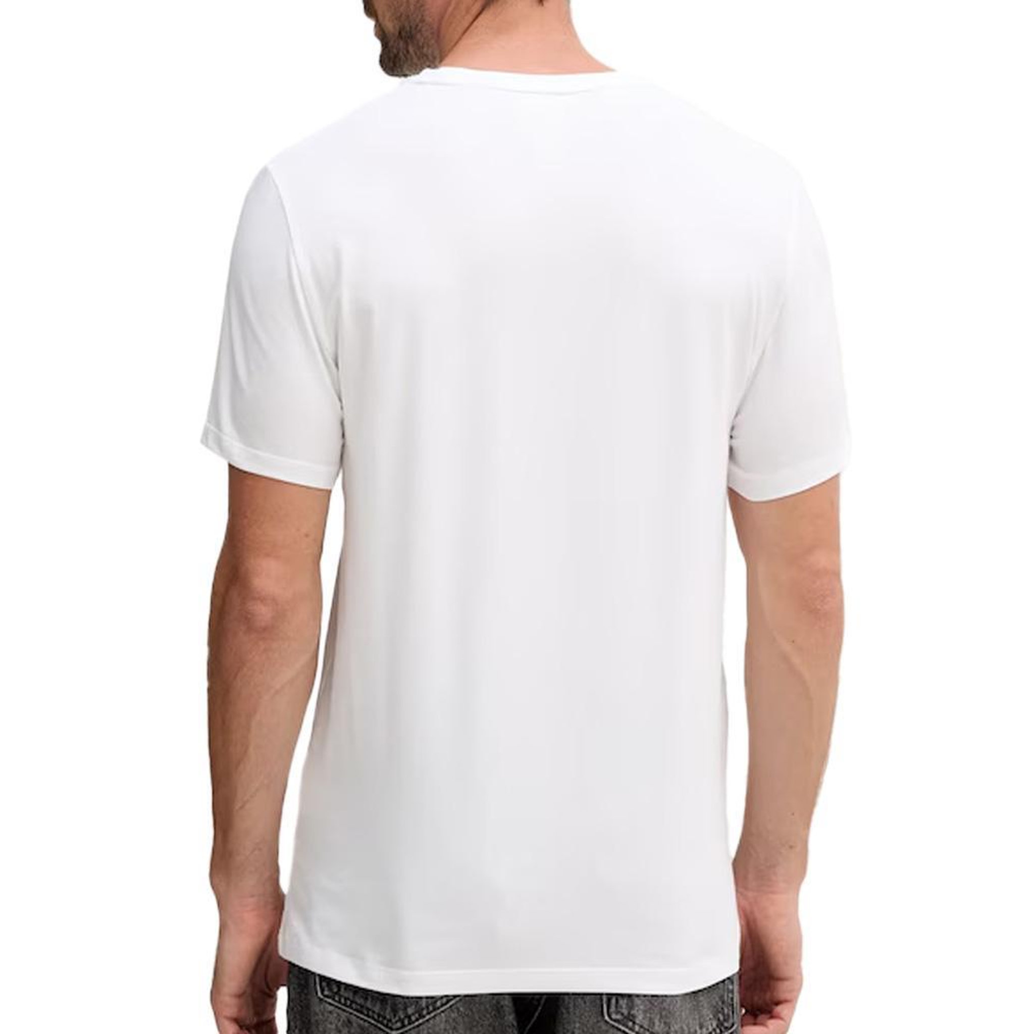 Voir la diapositive 2 : CALVIN KLEIN JEANS T-Shirt Blanc Homme Calvin Klein Jeans LV04LC240G