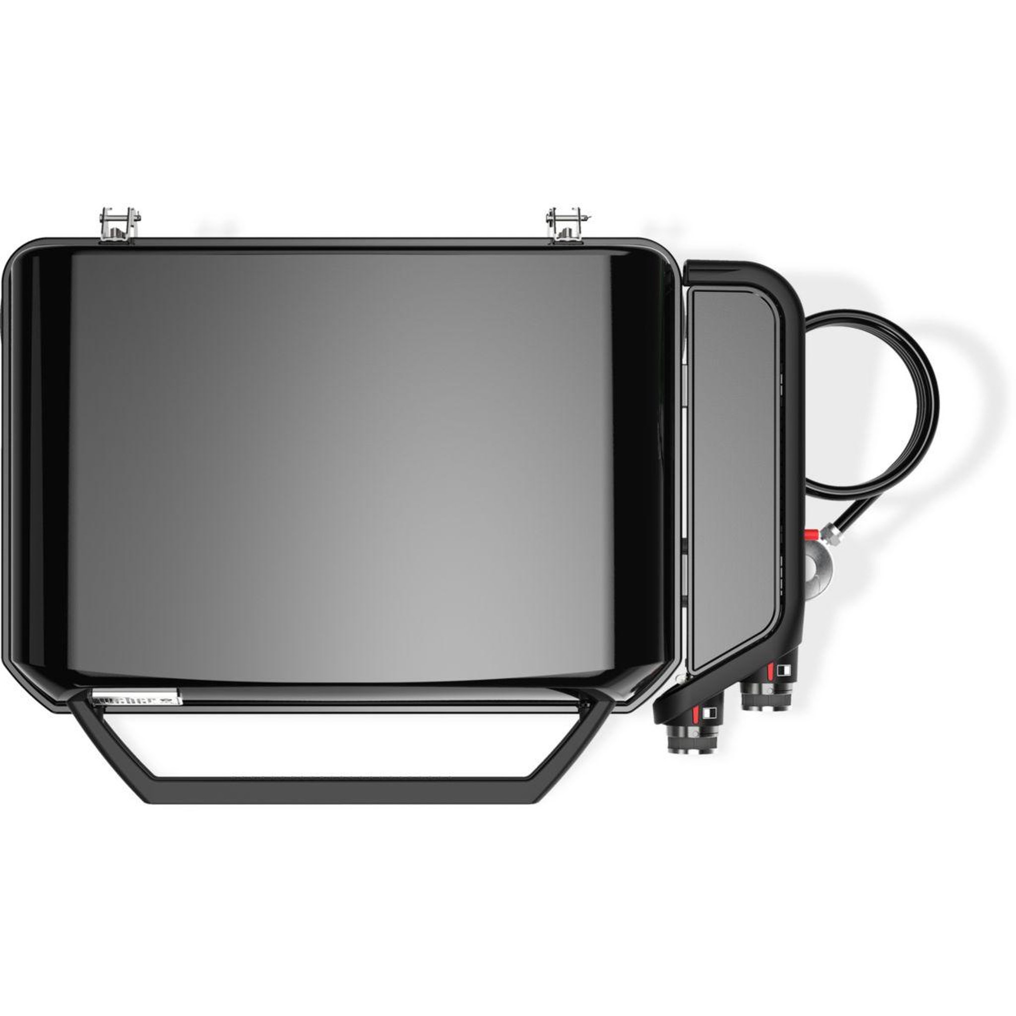 Voir la diapositive 4 : Weber Plancha gaz black 2 brûleurs à poser,  56x41 cm
