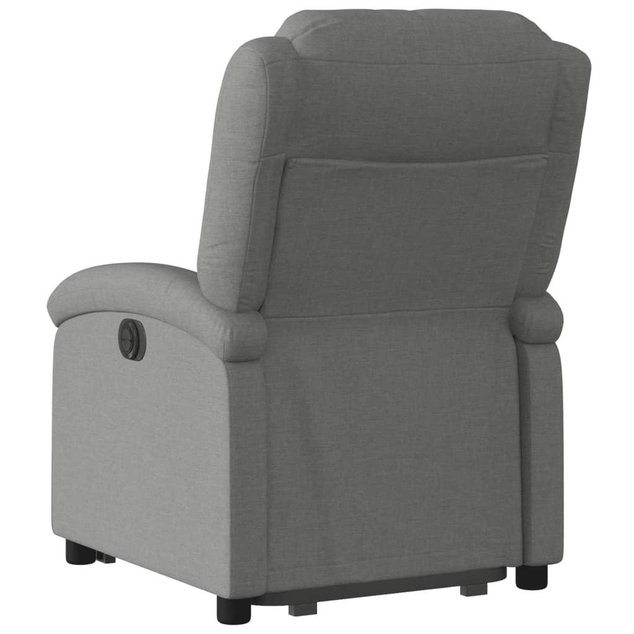 Voir la diapositive 5 : VIDAXL Fauteuil inclinable Gris fonce Tissu