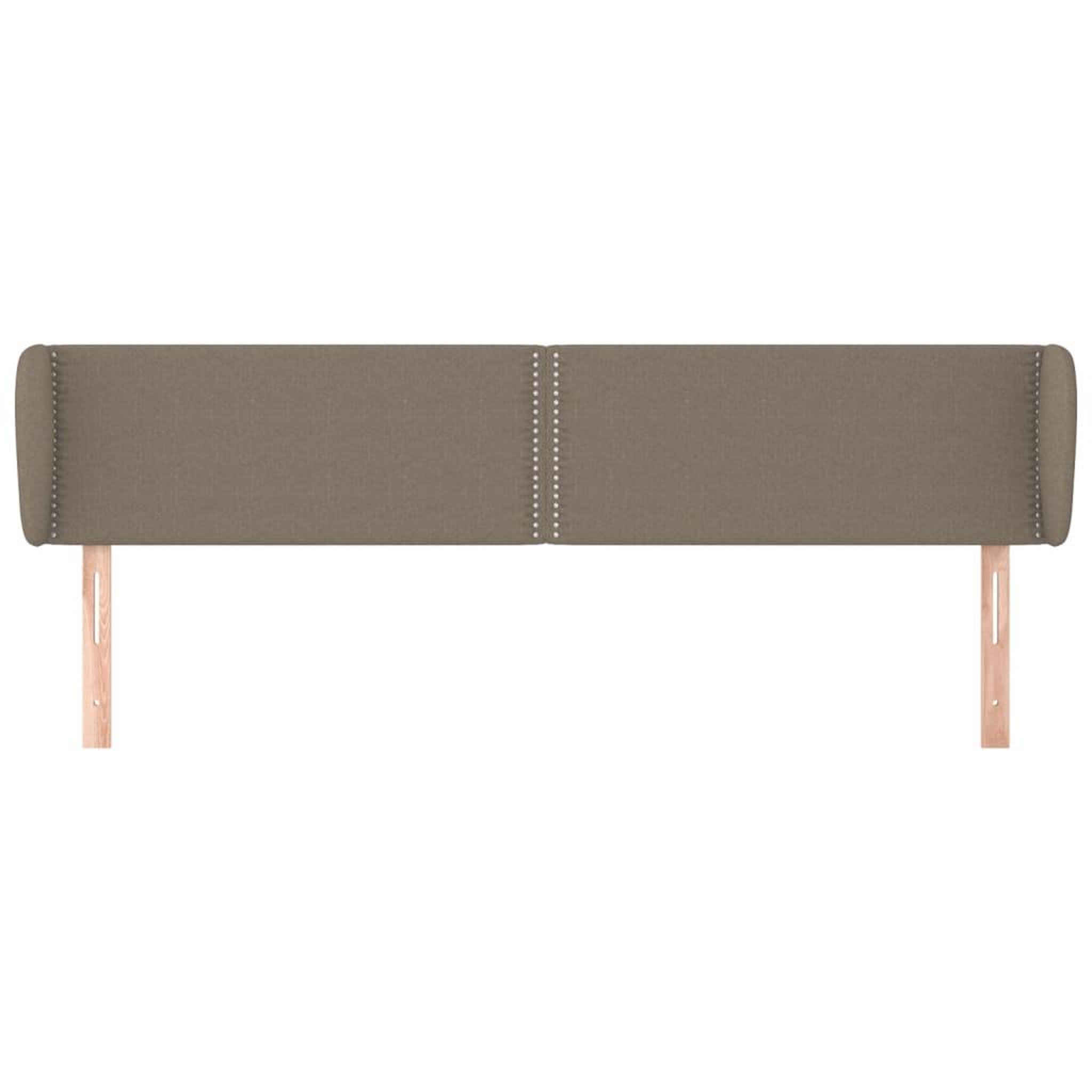 Voir la diapositive 3 : VIDAXL Tete de lit avec oreilles Taupe 163x23x78/88 cm Tissu