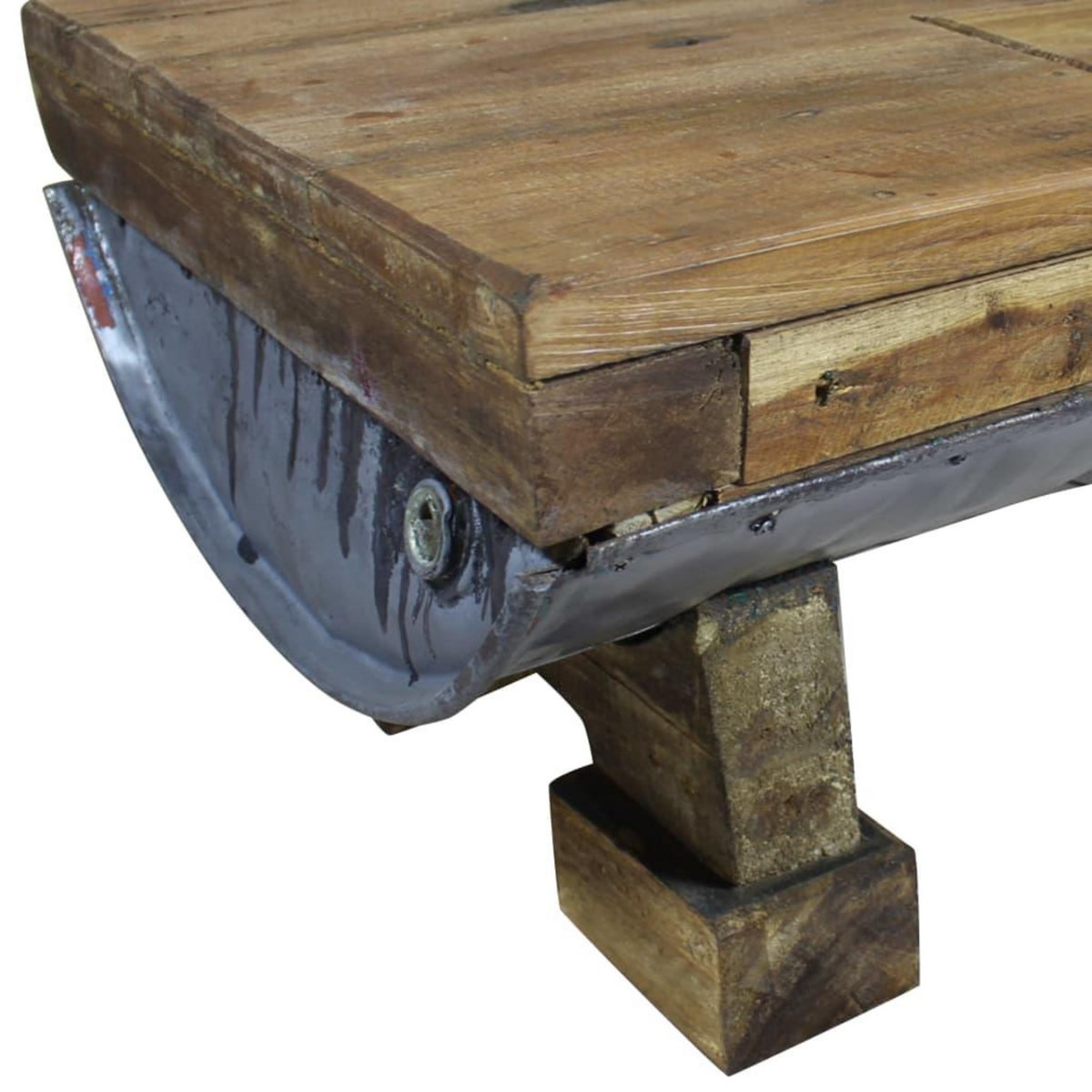 VIDAXL Table basse bois de recuperation melange 90x50x35 cm