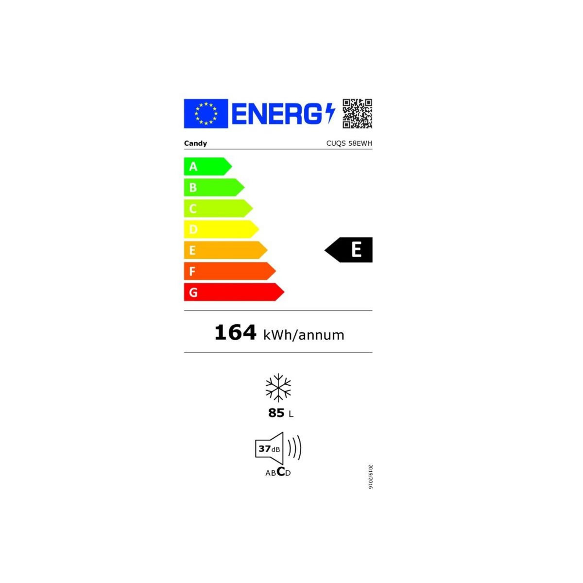 Candy Congélateur table top 85l 54.5cm blanc - CUQS58EWH