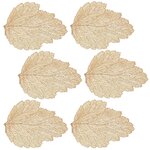 FEERIC LIGHT & CHRISTMAS Lot de 6 sets de table motif feuille - 47 x 36 cm - Doré