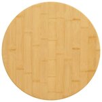 VIDAXL Dessus de table Ø50x1,5 cm bambou