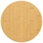 Voir la diapositive 1 : VIDAXL Dessus de table Ø50x1,5 cm bambou