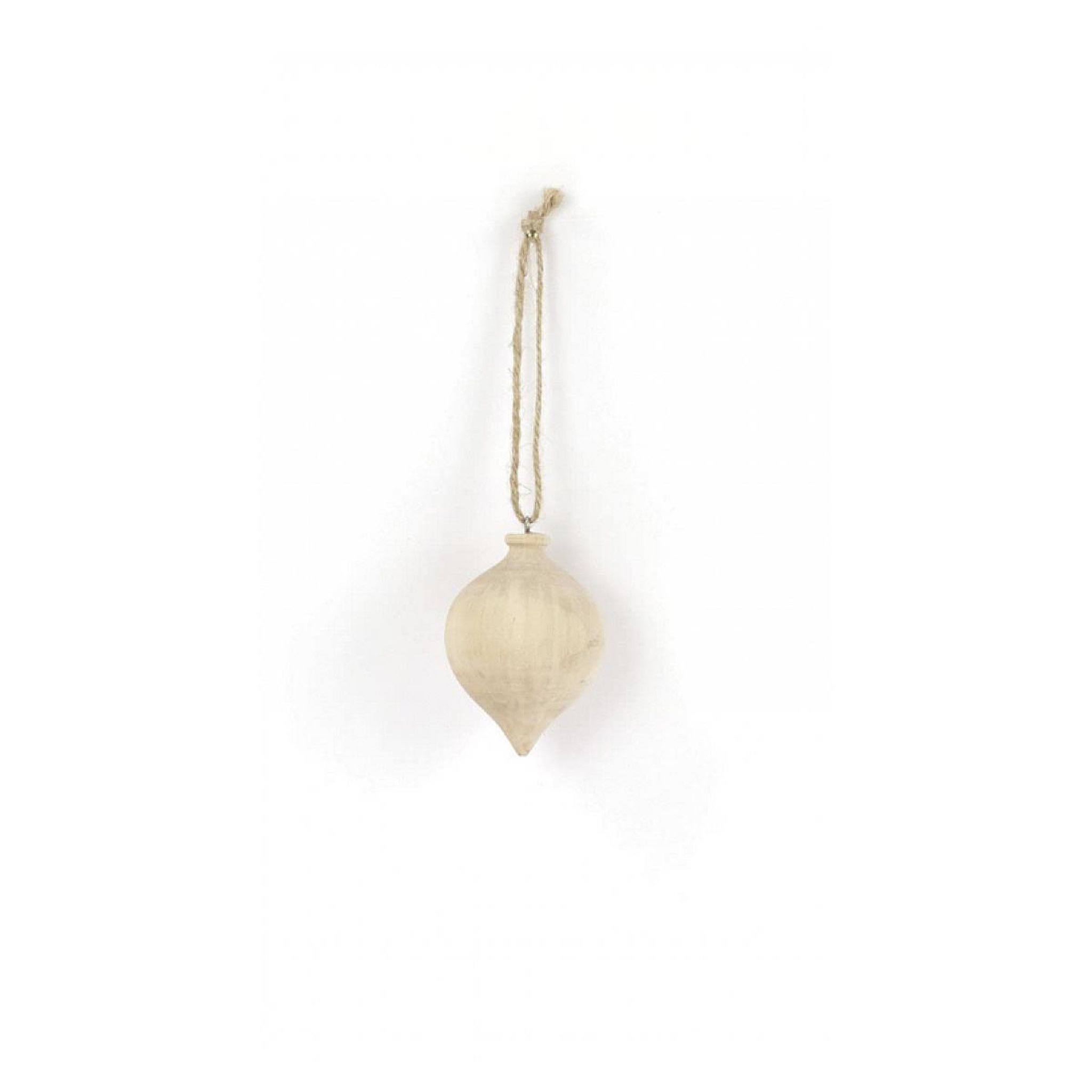 Graine créative Boule goutte a suspendre bois 50x60x50mm