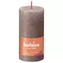 BOLSIUS Bolsius Bougies pilier rustiques Shine 8 pcs 100x50 mm Taupe rustique