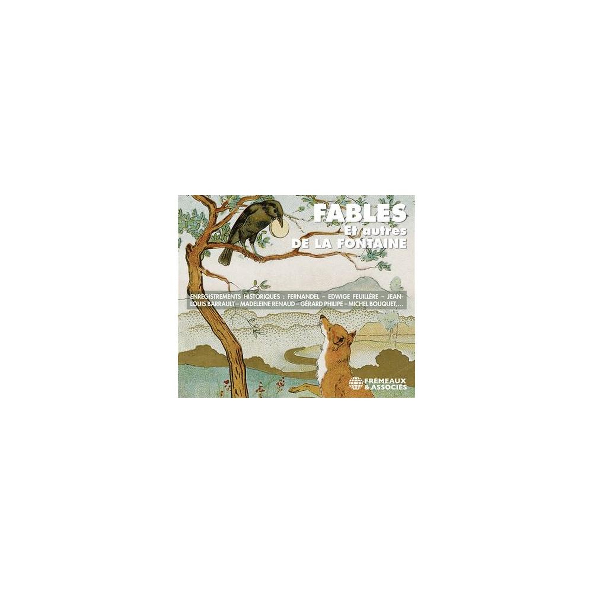 CD 2 disques audiobook Fables et autres de Jean de La Fontaine enregistrements historiques