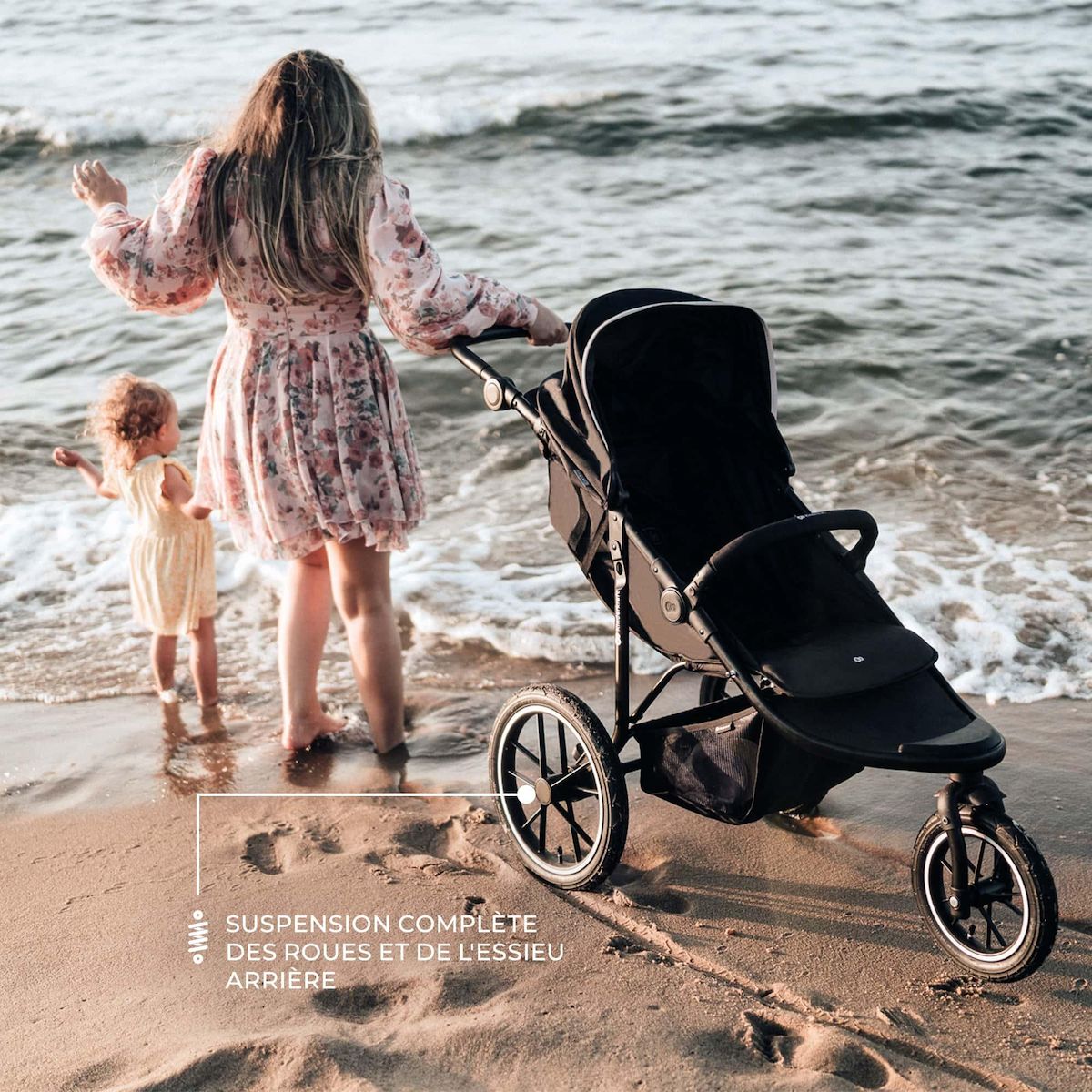 KINDERKRAFT Poussette tout terrain helsi 2 pratique confortabl