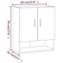 Voir la diapositive 6 : VIDAXL Armoire murale Chene sonoma 60x31x70 cm Bois d'ingenierie