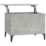 Voir la diapositive 2 : VIDAXL Table basse Gris beton 60x44,5x45 cm Bois d'ingenierie