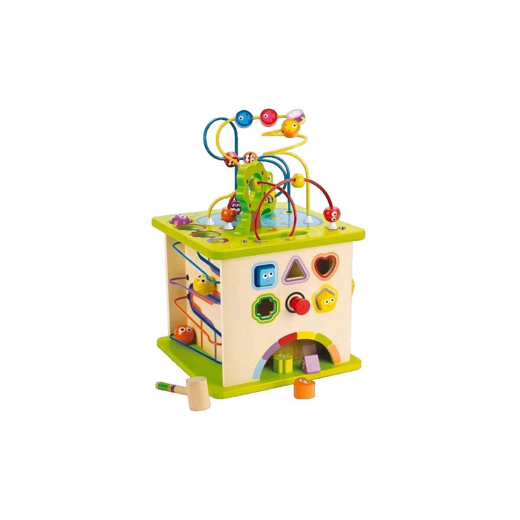 Hape Cube d'activités Hape en bois multicolore