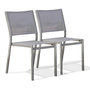 Voir la diapositive 1 : Paris Prix Lot de 2 Chaises de Jardin Empilables  Stockholm  84cm Gris Anthracite