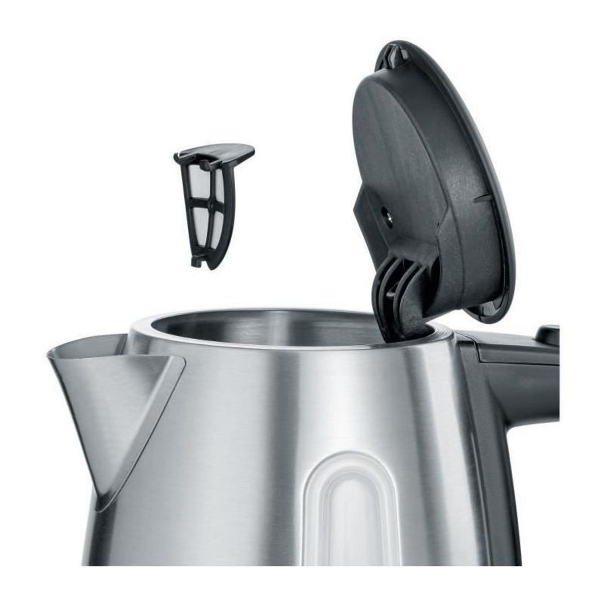 SEVERIN SEVERIN WK3469 Bouilloire compacte 1 L, ebullition rapide, Sans Bisphenol A, Arret auto, Range cable, Socle 360?, Inox
