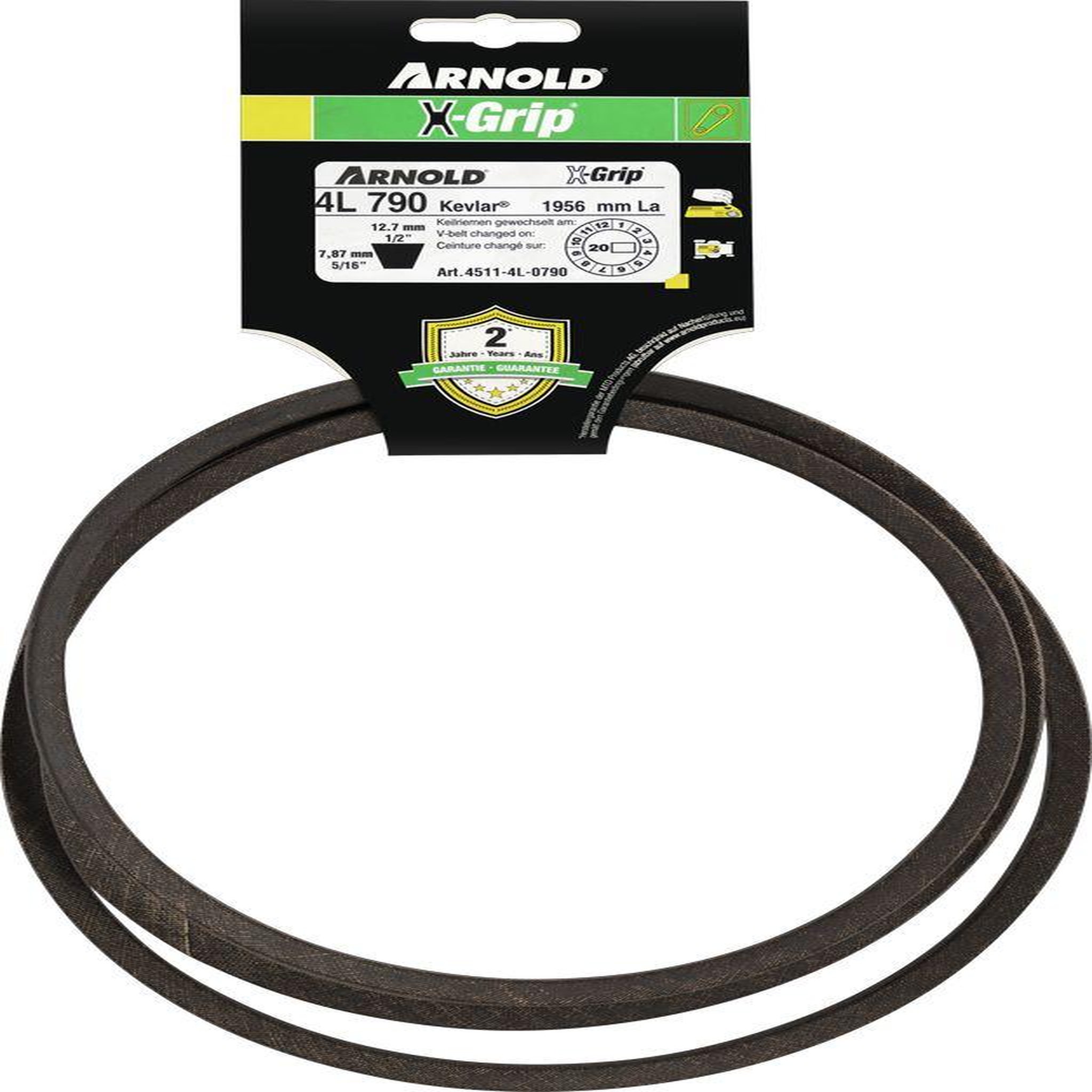 ARNOLD Courroie trapézoïdale x-grip v de type 4l790