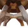 VIDAXL Table basse Bois de recuperation massif 60 x 45 cm Argente
