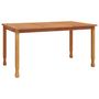Voir la diapositive 2 : VIDAXL Table a dîner de jardin 150x90x75 cm bois massif de teck