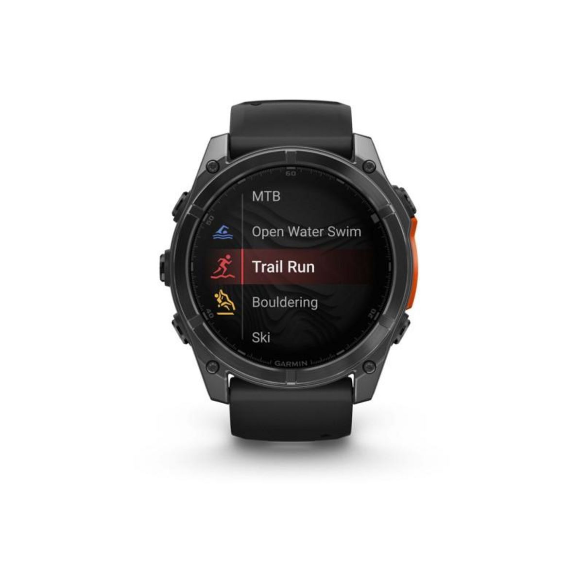 GARMIN Montre connectée Garmin fenix8 AMOLED 51mm Acier, Gray avec bracelet noir