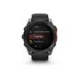 Voir la diapositive 1 : GARMIN Montre connectée Garmin fenix8 AMOLED 51mm Acier, Gray avec bracelet noir