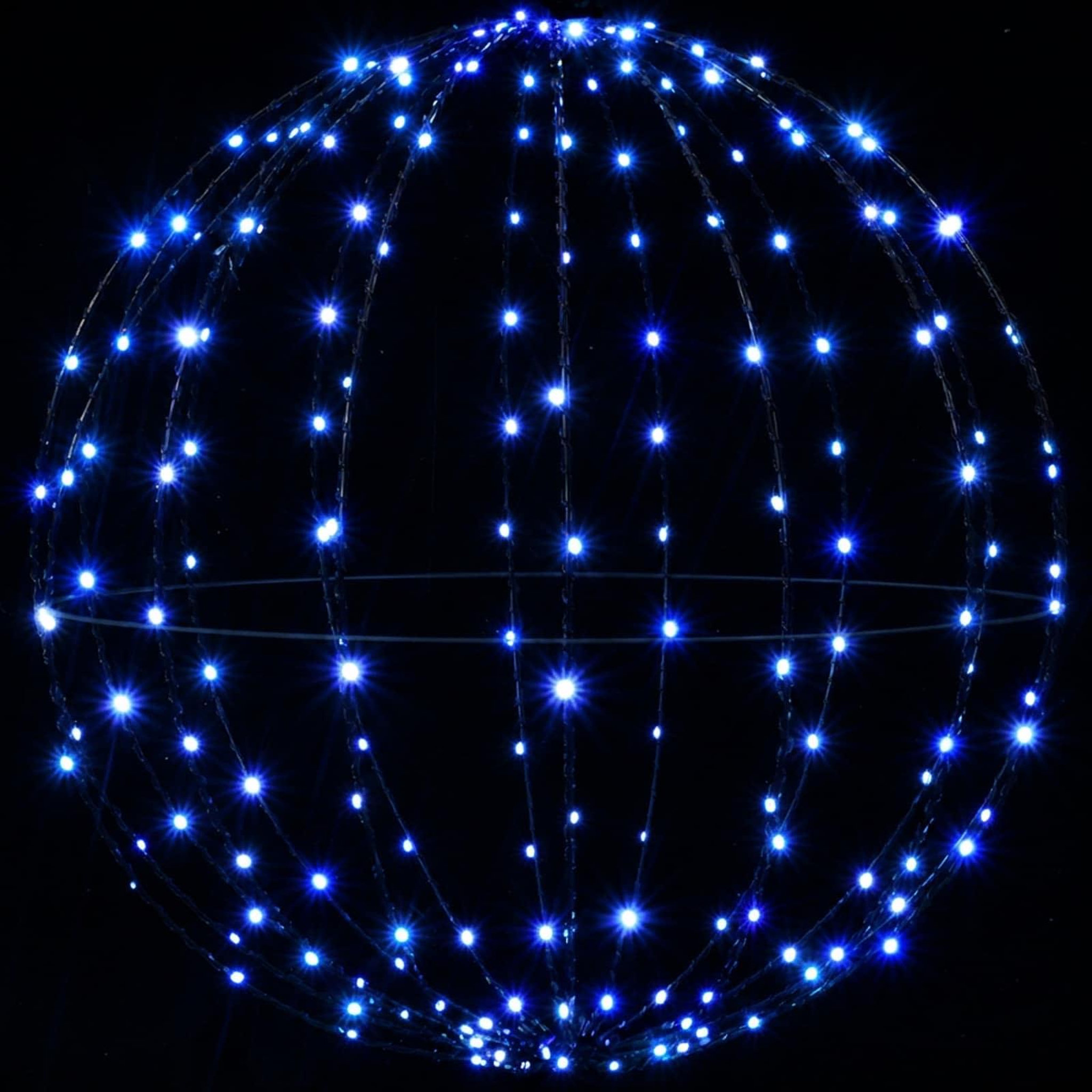 Voir la diapositive 6 : VIDAXL Fleuron lumineux de Noël 2 pc 240 LED Bleu Diametre 40 x 42 cm