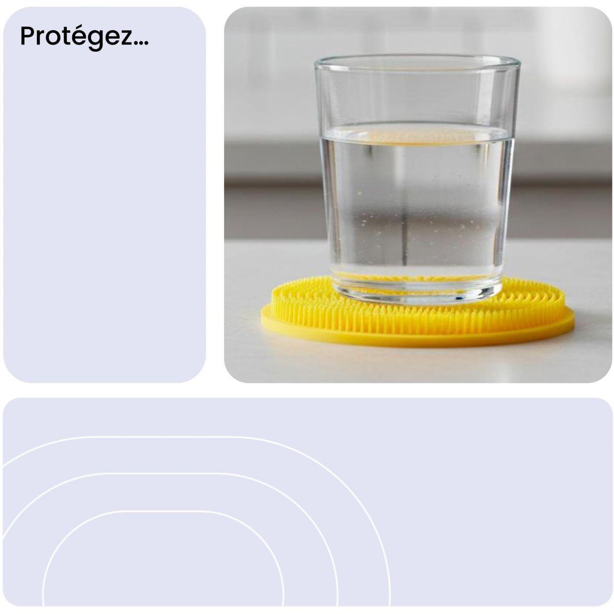 Voir la diapositive 3 : ESSENTIEL B Eponge en silicone x5 - hygiénique et réutilisable, nettoyage multi-usages, surfaces et anti-rayures