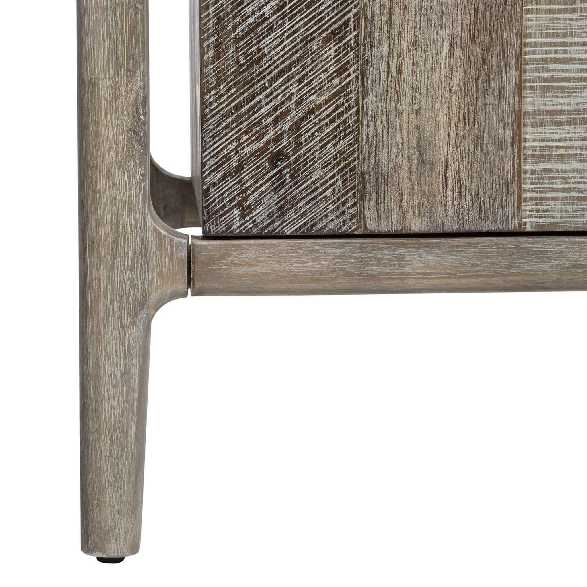 Voir la diapositive 4 : ATMOSPHERA Meuble tv 2 portes en bois banila - beige