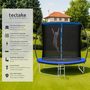 Voir la diapositive 2 : tectake Trampoline Ø 244 cm certifié GS noir/bleu