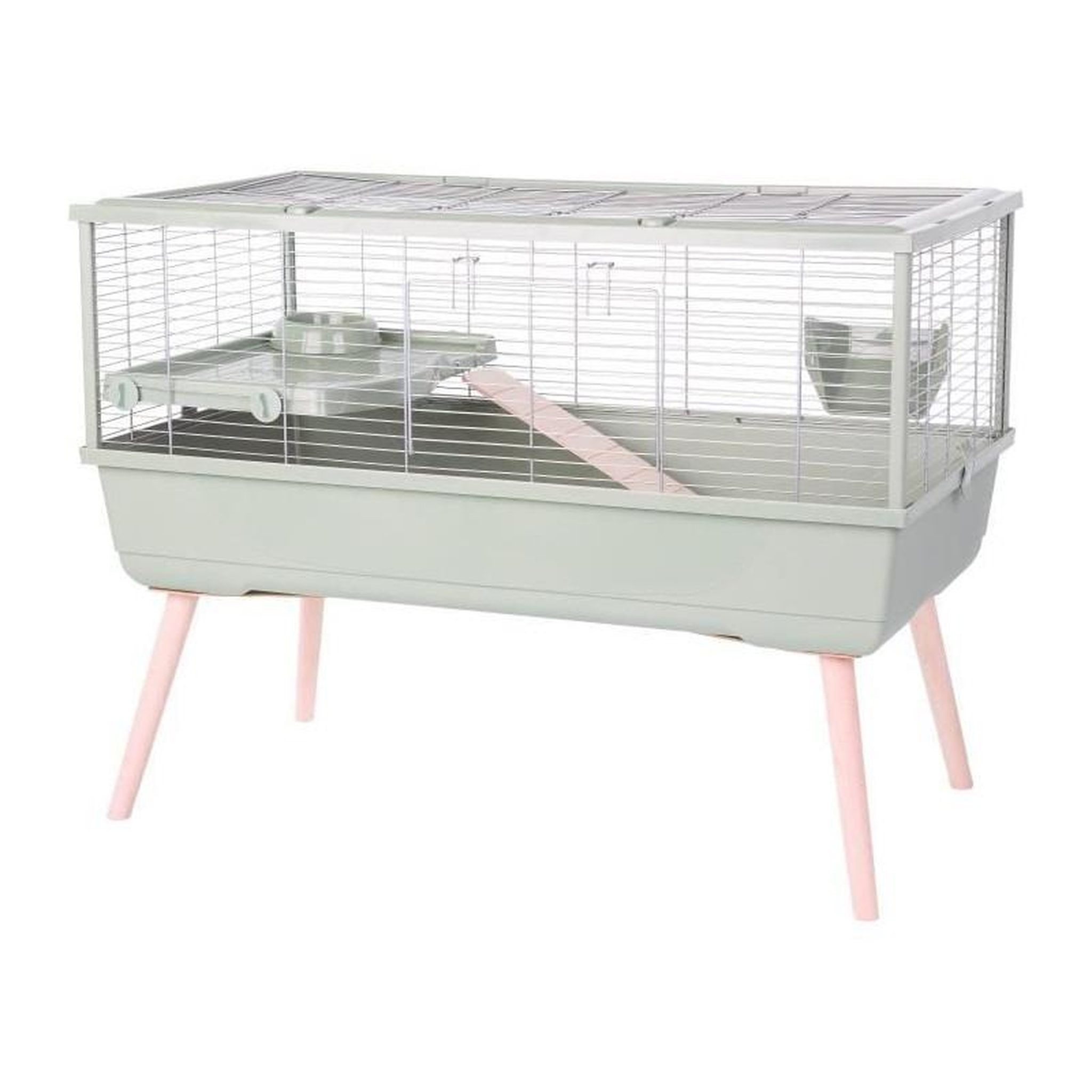 Zolux Cage rongeur surélevée - Zolux - Néolife - Pour cochon d'inde - 99 x 54 x 79 cm - Vert