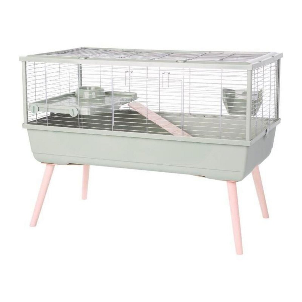 Zolux Cage rongeur surélevée - Zolux - Néolife - Pour cochon d'inde - 99 x 54 x 79 cm - Vert