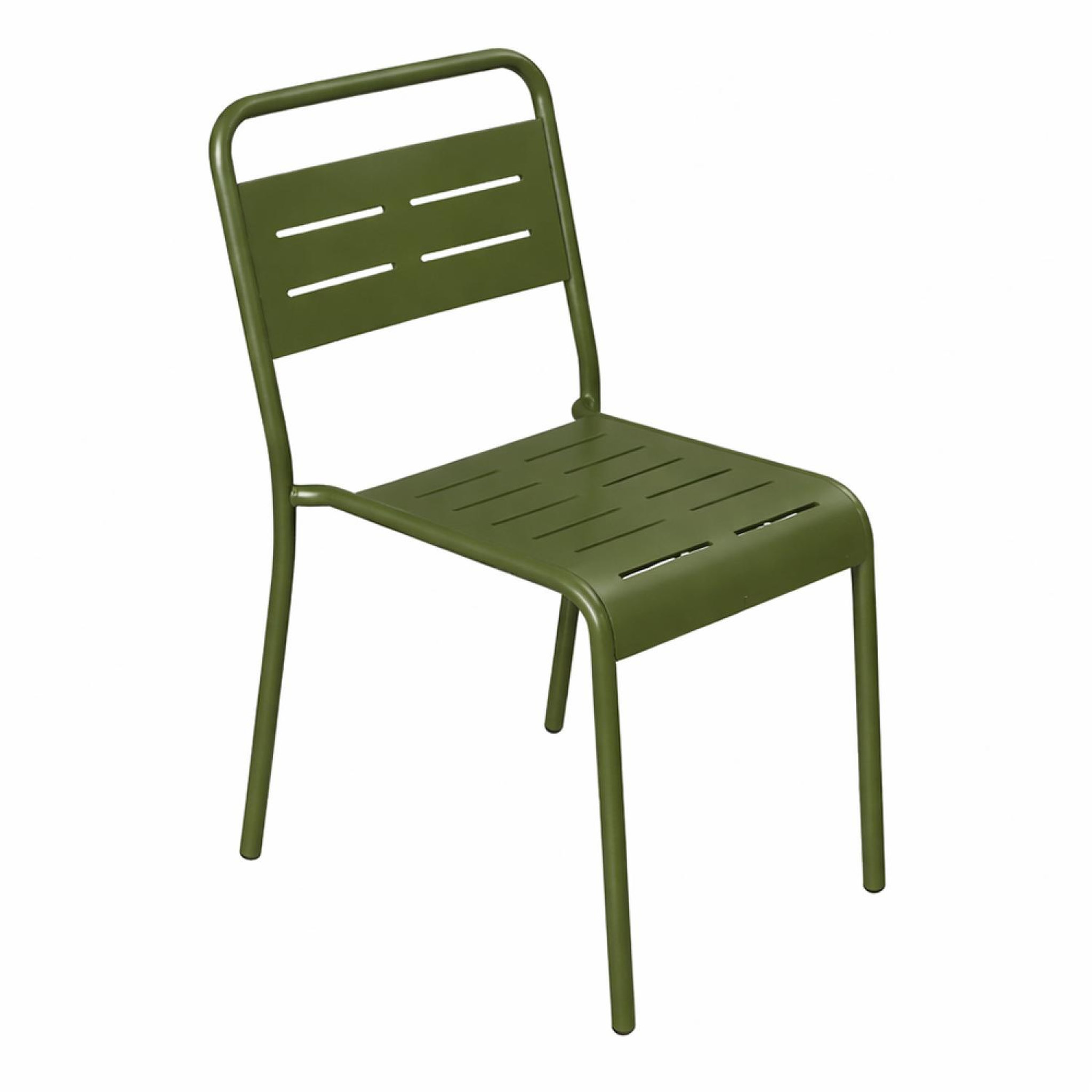 CONCEPT USINE Lot de 6 chaises de jardin empilables vertes bergame