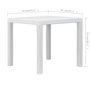 Voir la diapositive 6 : VIDAXL Table de jardin Blanc 79x79x72 cm Plastique Aspect de rotin