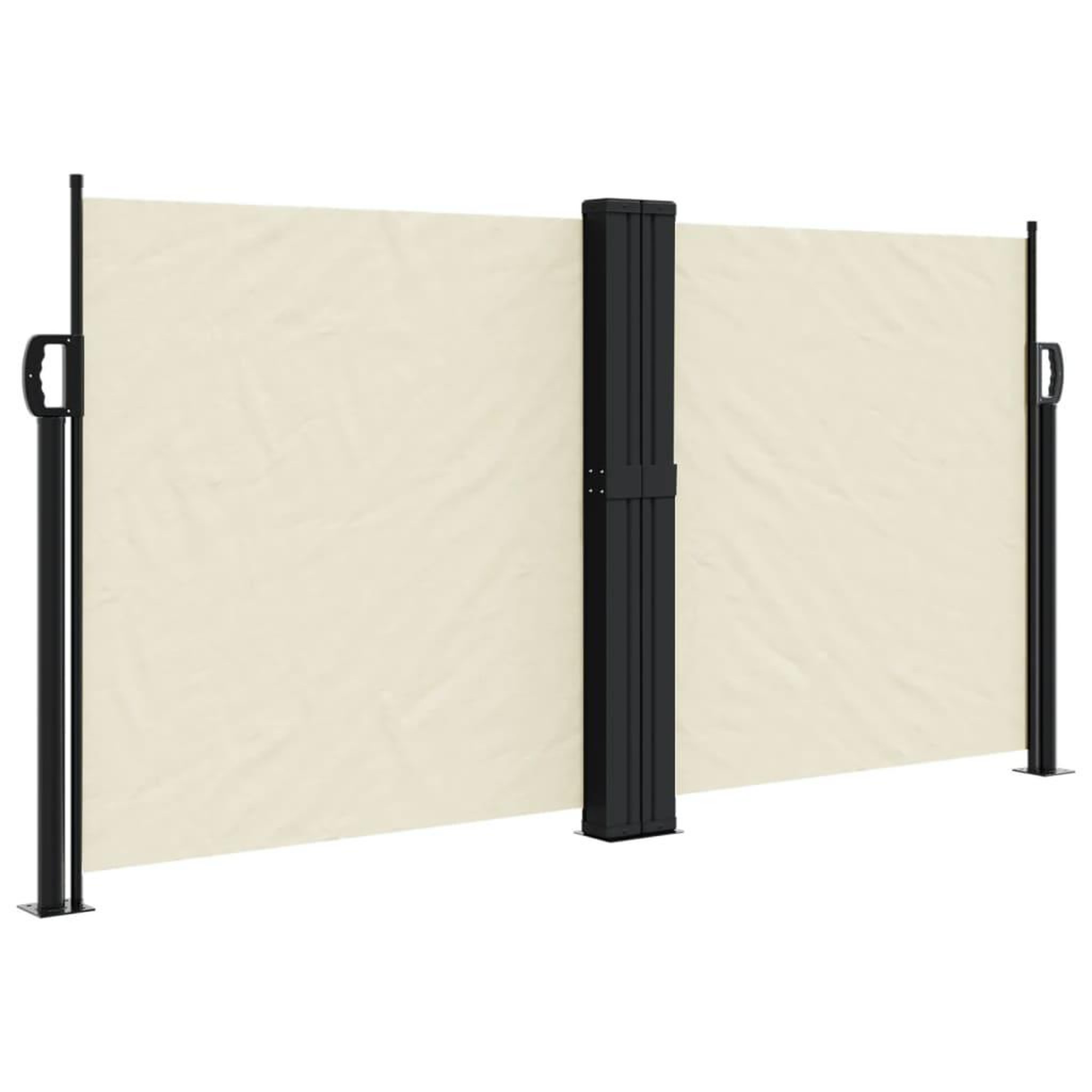 Voir la diapositive 2 : VIDAXL Auvent lateral retractable creme 120x1200 cm
