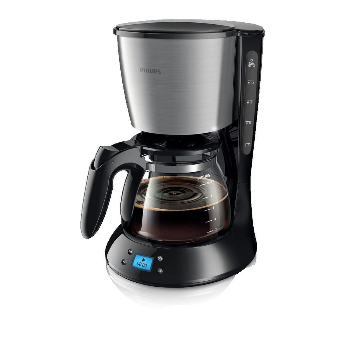 Philips Cafetière Philips AromaSwirl 1,2 L Noir Métallique