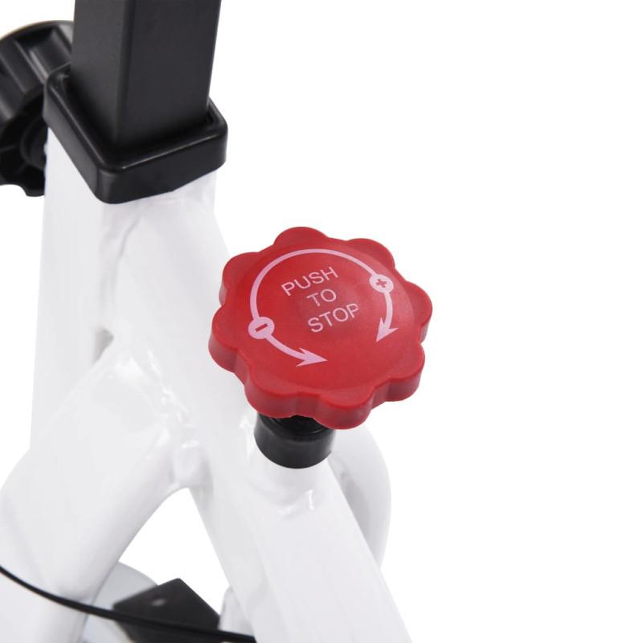 Voir la diapositive 6 : VIDAXL Vélo d appartement avec capteurs de pouls Blanc et rouge