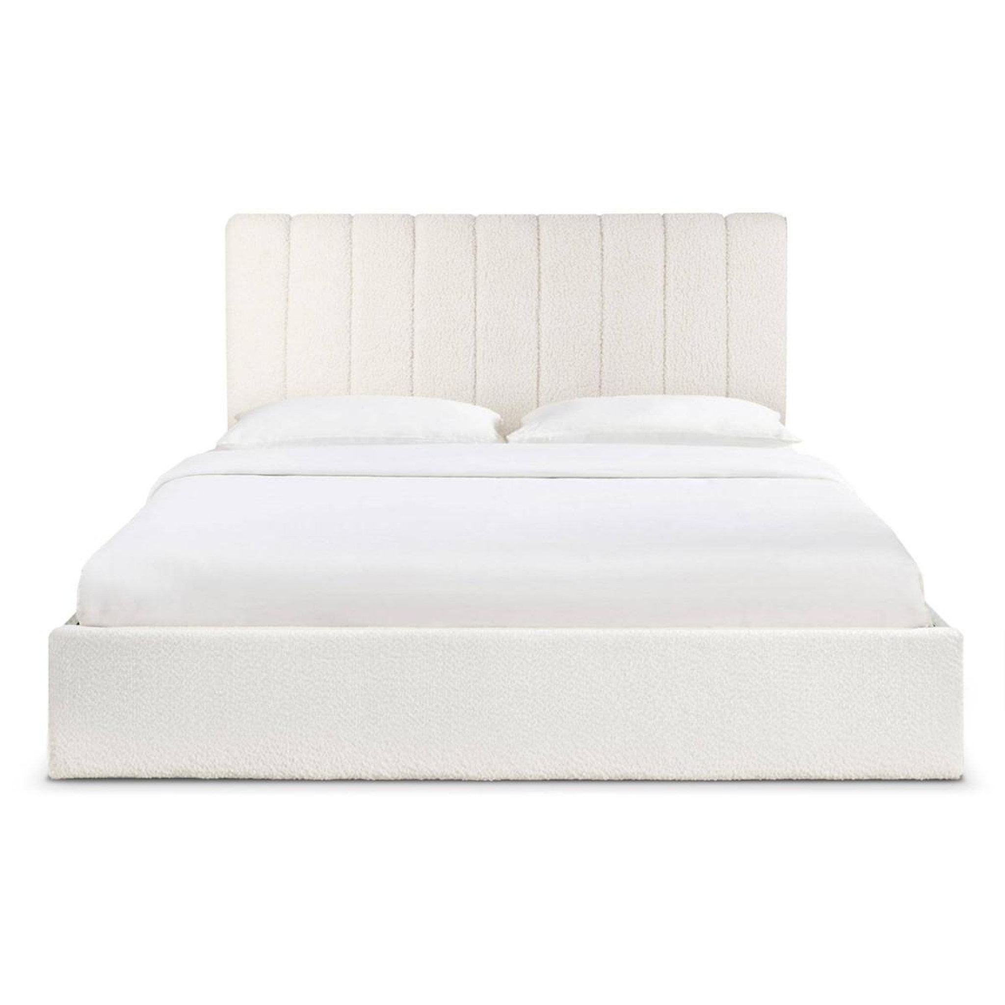 Voir la diapositive 2 : Paris Prix Lit coffre design bouclette  songa  180x200cm beige