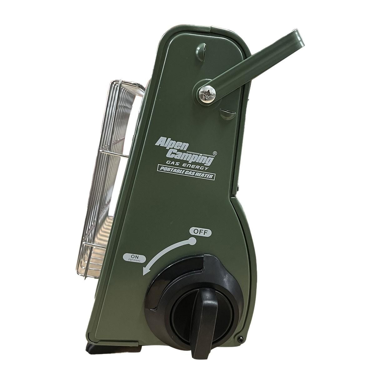 ALPENTECH Chauffage à gaz 1700W Céramique + 28 cartouches gaz - Sécurité thermocouple ODS ALPEN CAMPING