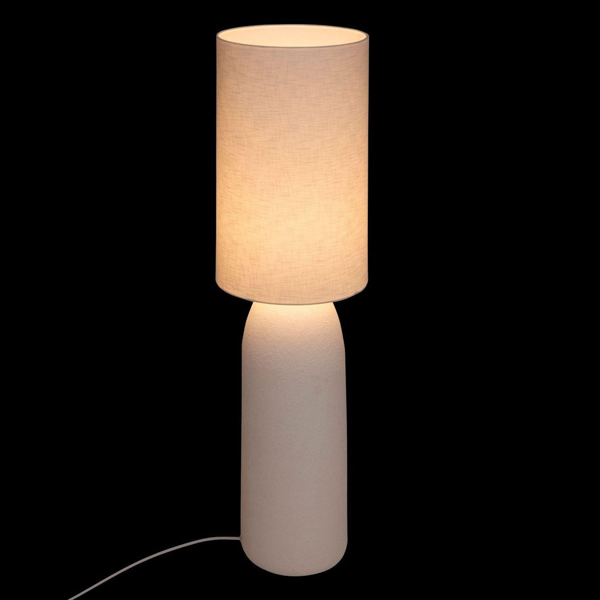 ATMOSPHERA Lampadaire cylindrique en grès ERIN - Gris
