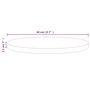 Voir la diapositive 6 : VIDAXL Dessus de table Ø40x2,5 cm Bois de pin massif