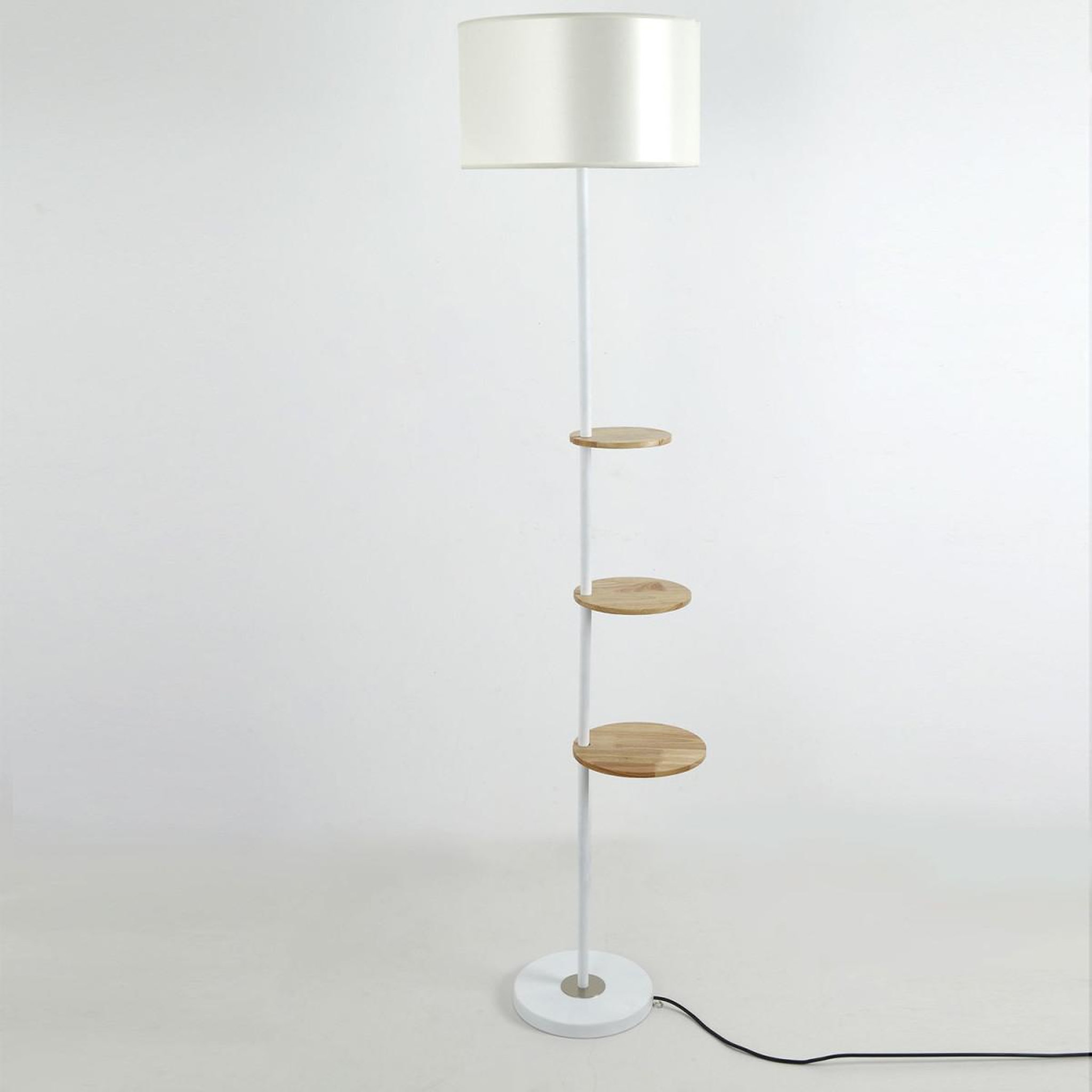 Paris Prix Lampadaire Design  Tablettes  168cm Blanc