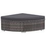 Voir la diapositive 5 : VIDAXL Salon de jardin 6 pcs avec coussins resine tressee gris
