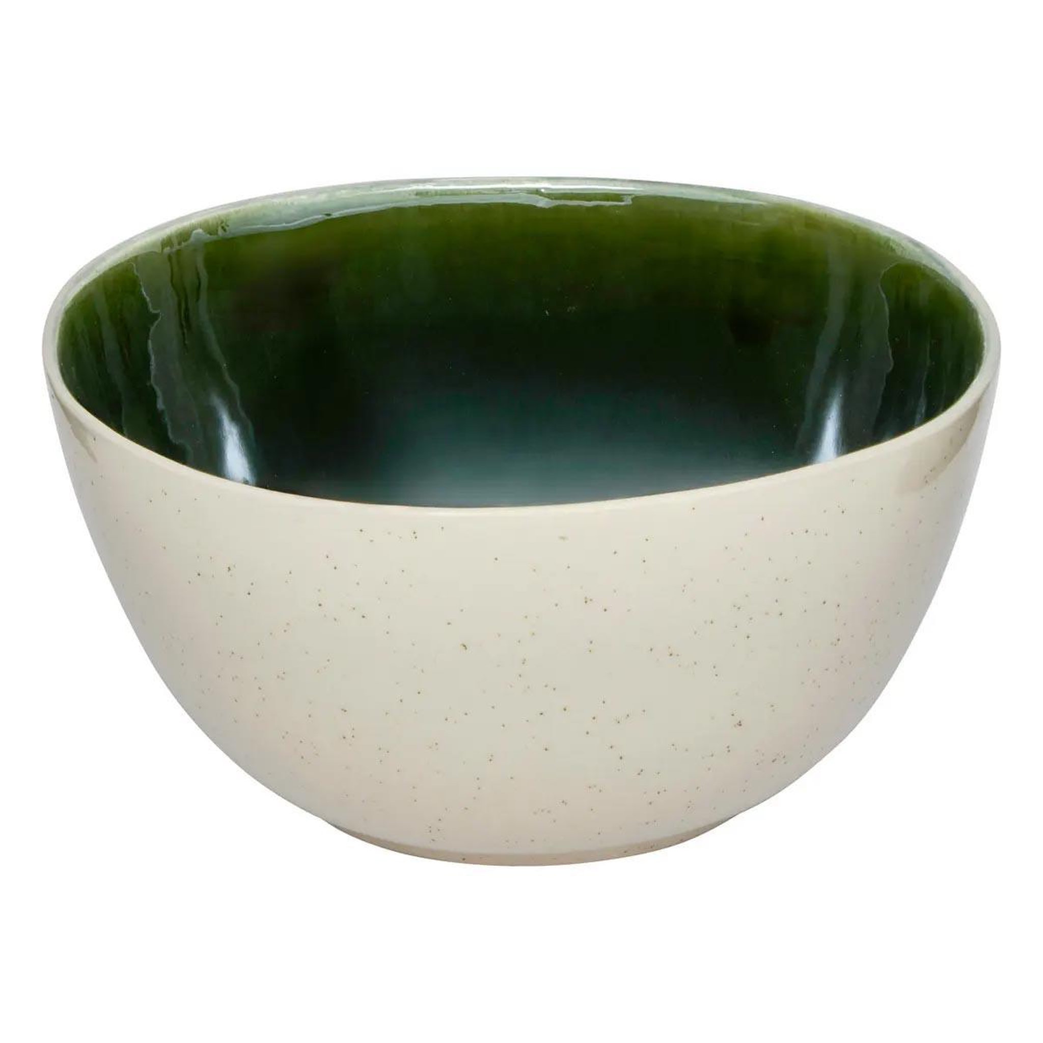 SECRET DE GOURMET Saladier en faïence  wonja  26cm vert