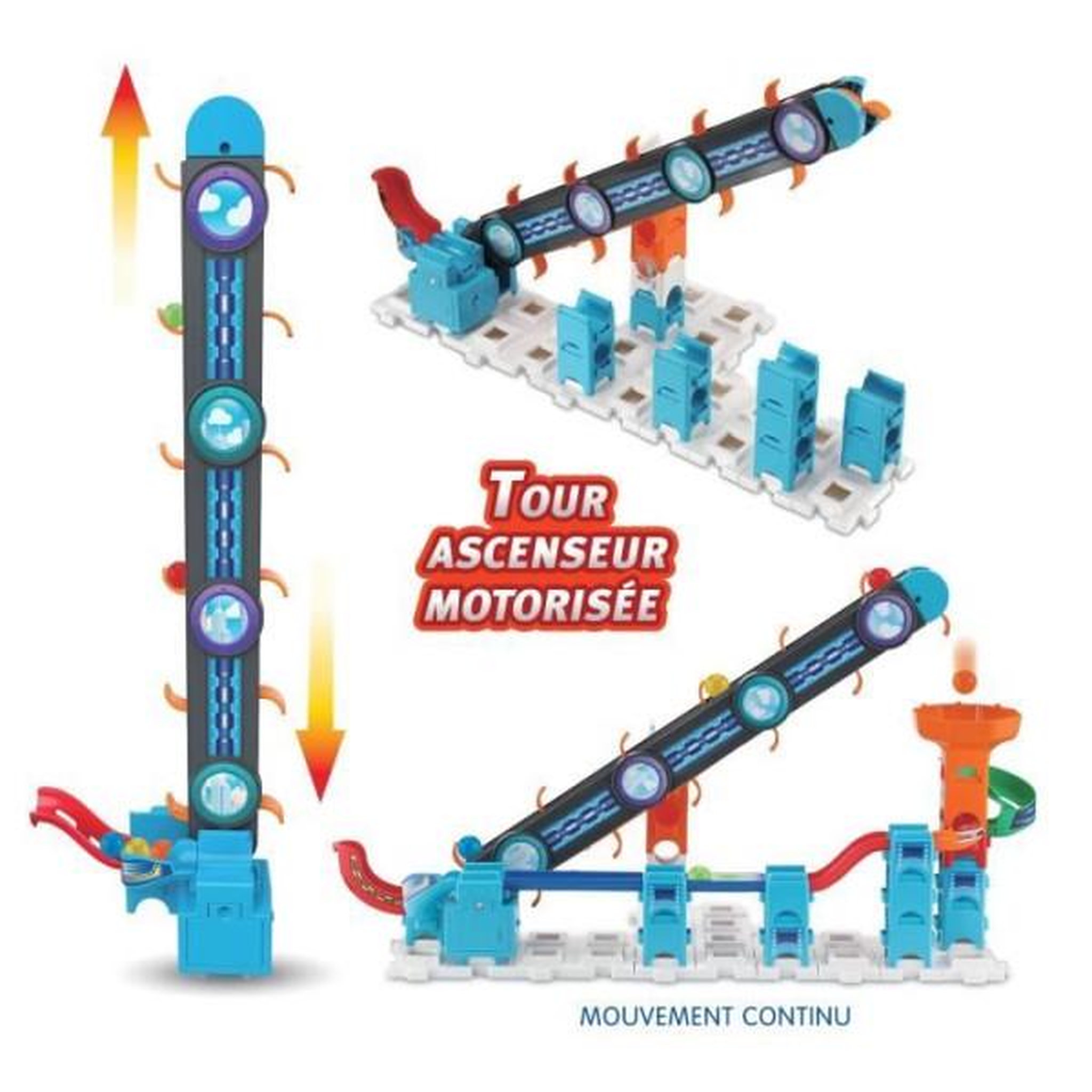 Voir la diapositive 4 : VTECH Circuit de billes VTECH MARBLE RUSH - SUPER SKY TOWER SET XL300E - 143 pieces - Pour enfants de 4 ans et plus