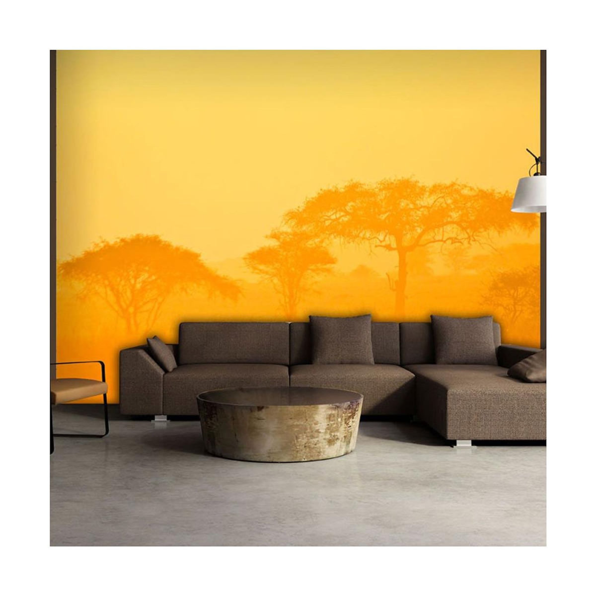 Paris Prix Papier Peint  Orange Savanna