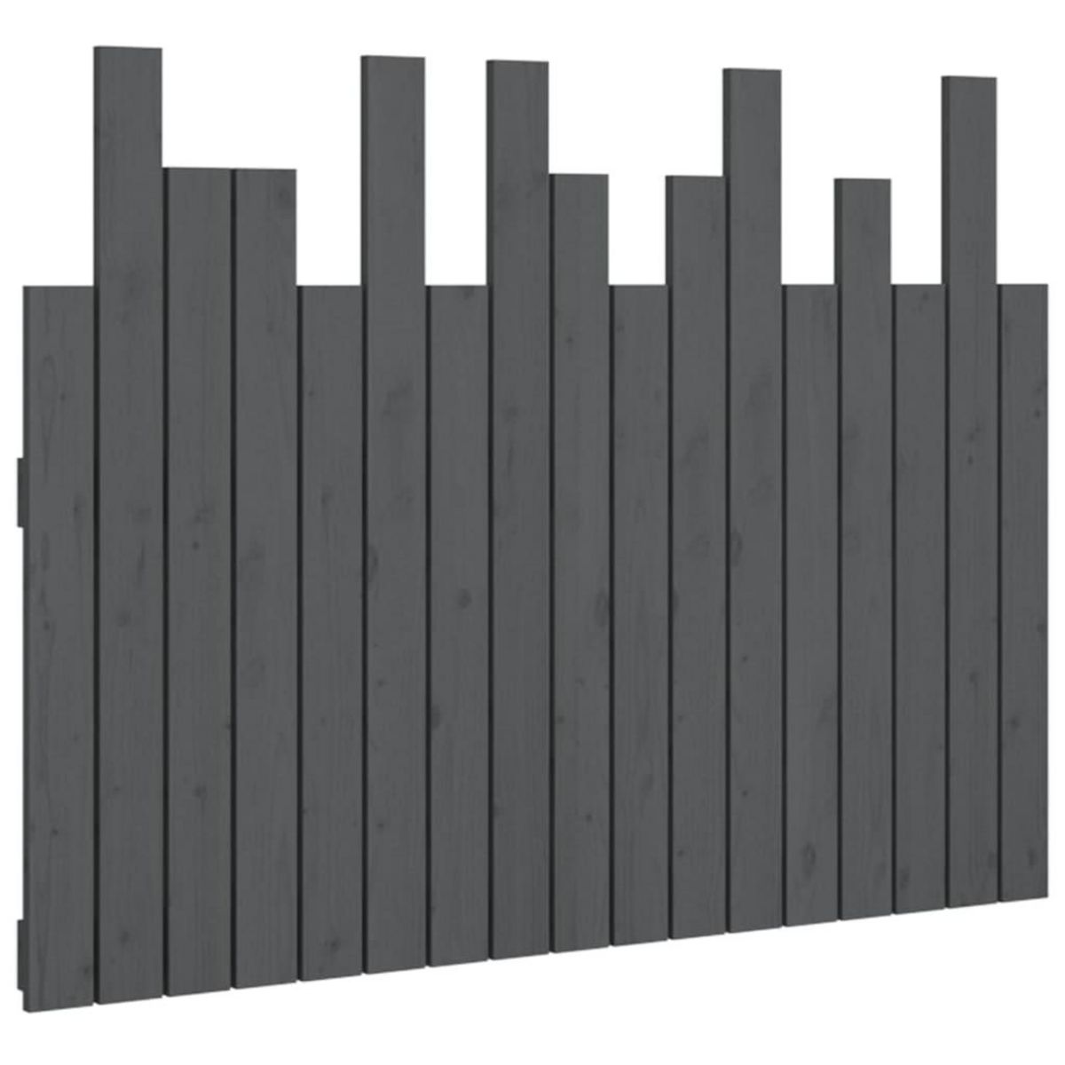 VIDAXL Tete de lit murale Gris 108x3x80 cm Bois massif de pin