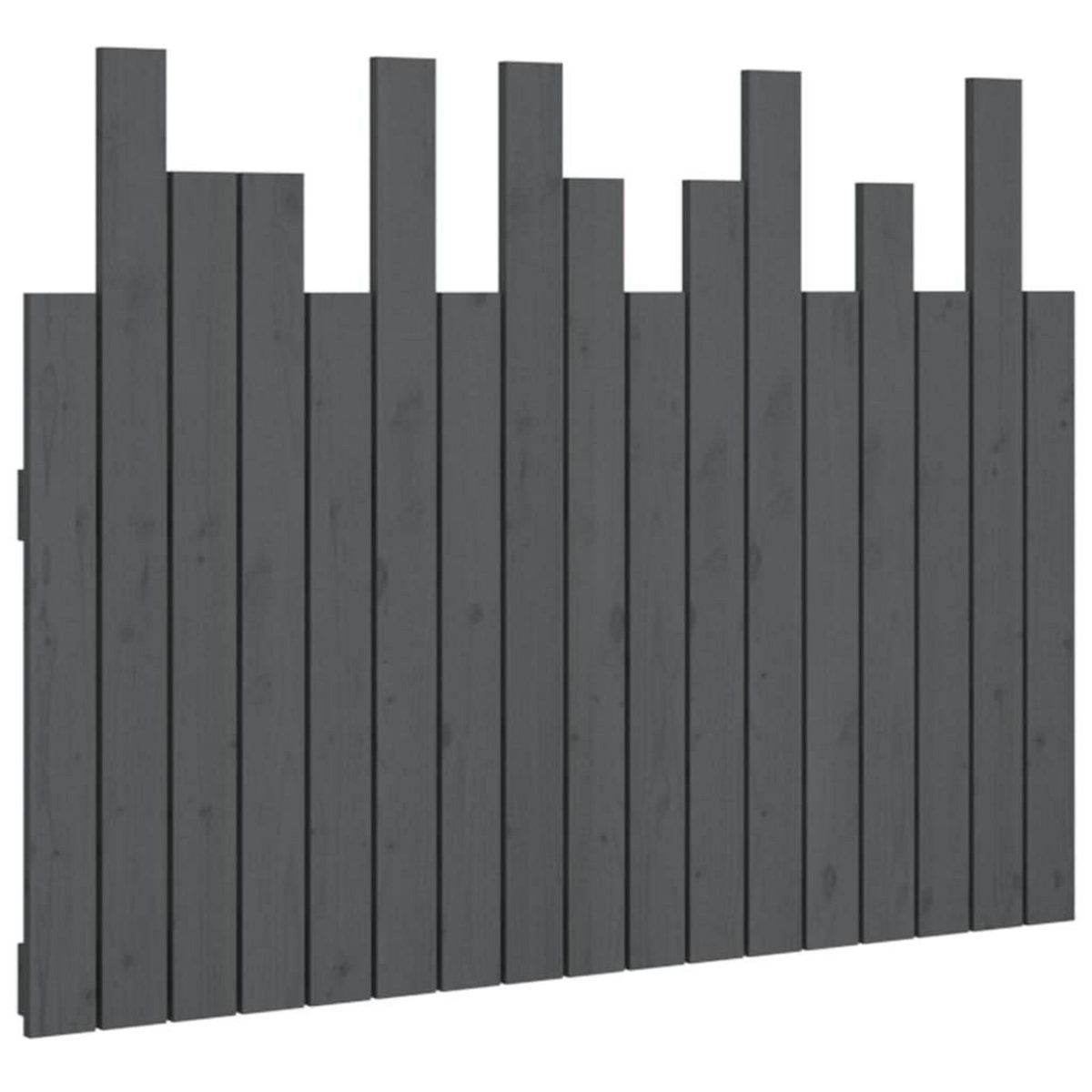 VIDAXL Tete de lit murale Gris 108x3x80 cm Bois massif de pin