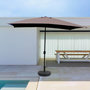 Voir la diapositive 3 : CONCEPT USINE Parasol droit rectangulaire 3 x 2 m chocolat SPEZIA
