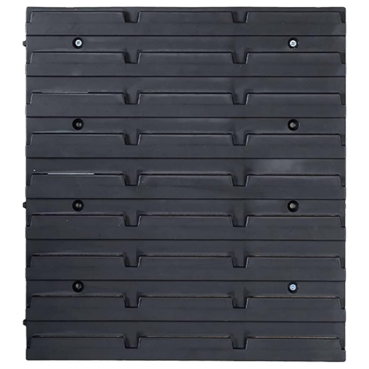 VIDAXL Kit de bacs de stockage et panneaux muraux 128 pcs Bleu et noir