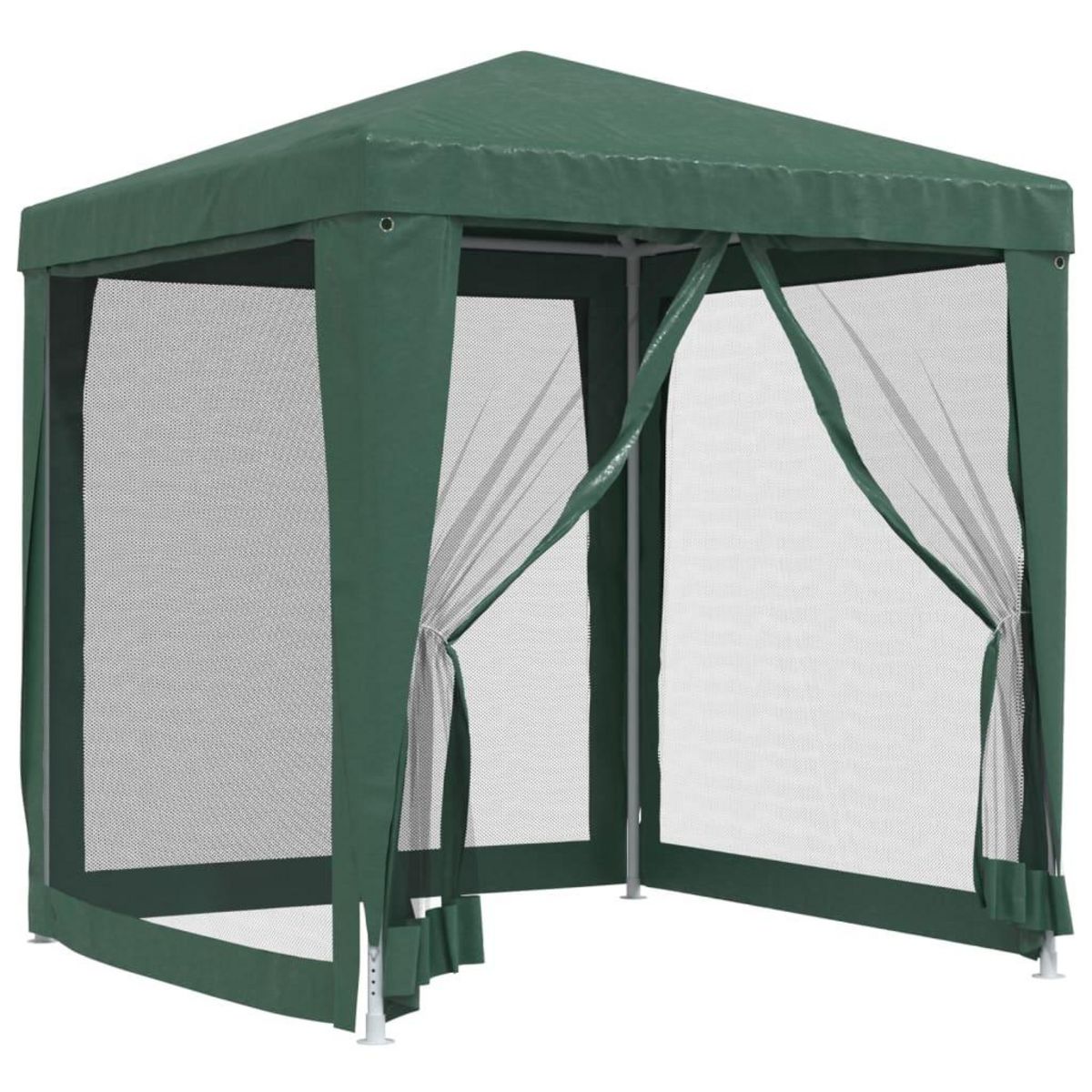 VIDAXL Tente de fete avec 4 parois laterales en maille Vert 2x2 m PEHD